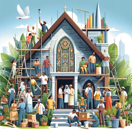 皆で教会を建てあげる（創世記36;1-2）